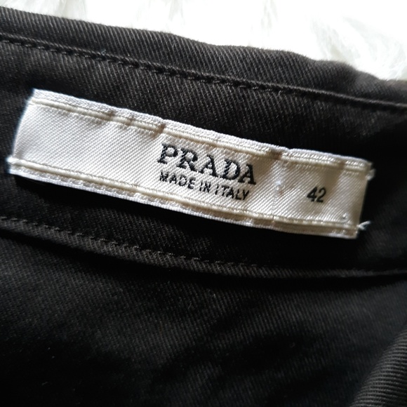 Auth Prada Brown Tie-dye Western Shirt Blouse - Picture 6 of 6